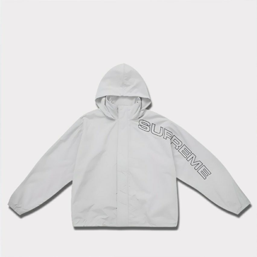 Supreme シュプリーム 2024AW Spellout Embroidered Track Jacket スペルアウトエンブロイダード トラックジャケット グレー 灰