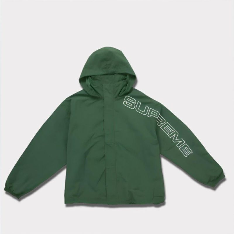 Supreme シュプリーム 2024AW Spellout Embroidered Track Jacket　スペルアウトエンブロイダードトラックジャケット ダークグリーン