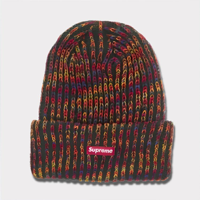 Supreme シュプリーム 2024AW Rainbow Loose Gauge Beanieレインボールーズゲージビーニー ニット帽 オリーブ