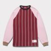 Supreme シュプリーム 2024AW Stripe Raglan L/S Top ストライプラグランロングスリーブトップ Tシャツ マルーン