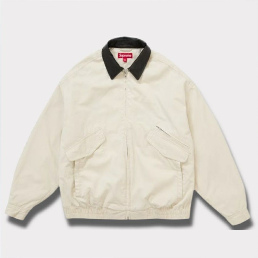 Supreme シュプリーム 2024AW Leather Collar Utility Jacket レザーカラーユーティリティジャケット ストーン