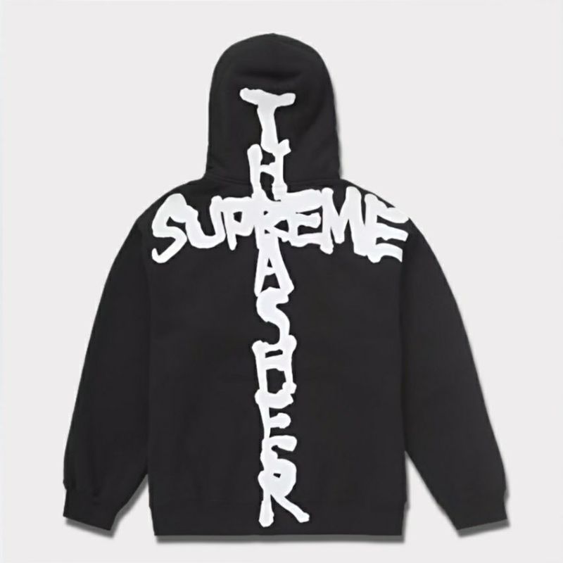 Supreme シュプリーム 2024AW Thrasher Zip Up Hooded Sweatshirt スラッシャージップアップフードパーカー ブラック 黒