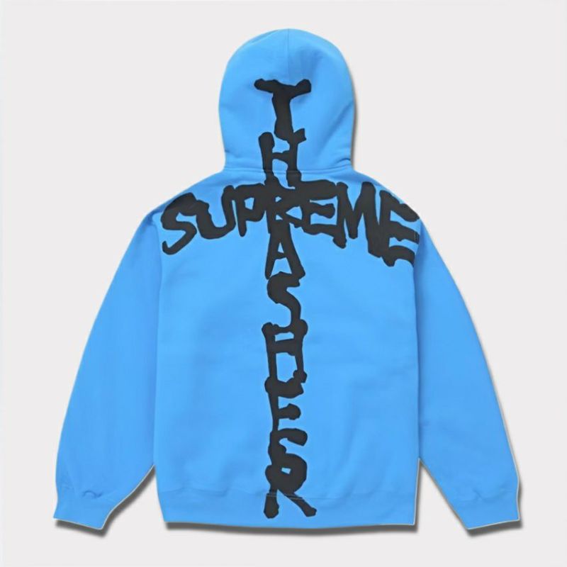 Supreme シュプリーム 2024AW Thrasher Zip Up Hooded Sweatshirt スラッシャージップアップフードパーカー ブライトブルー