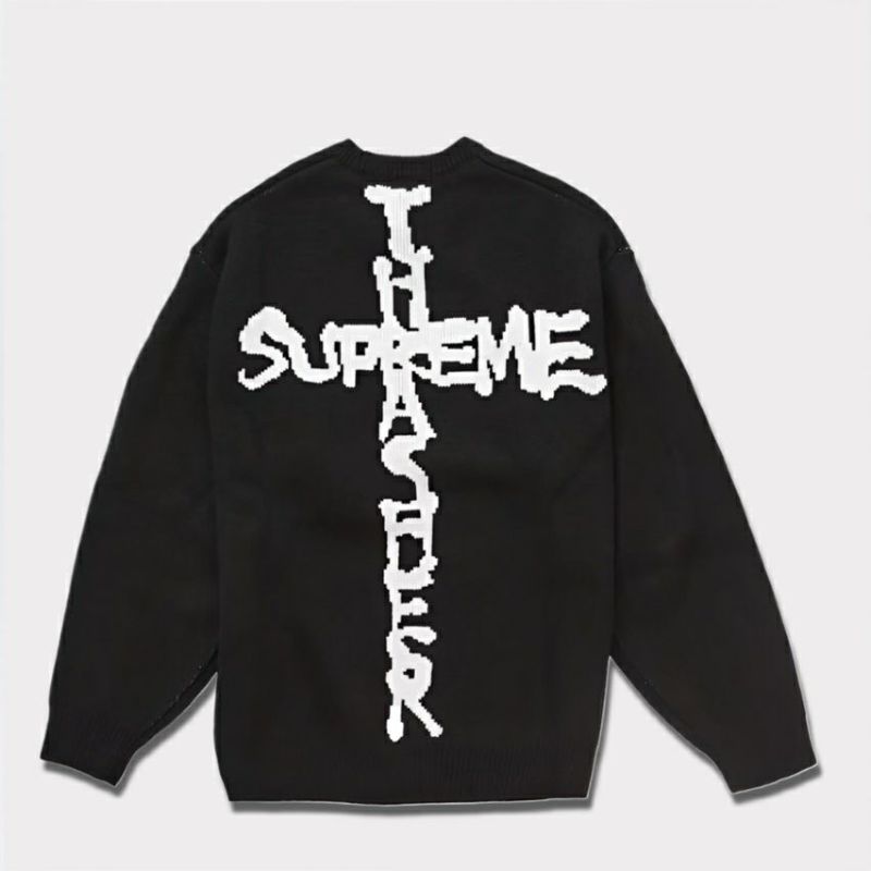 Supreme シュプリーム 2024AW Thrasher Sweater スラッシャーセーター ブラック 黒