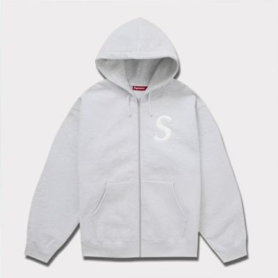 Supreme グレー フード付きパーカー