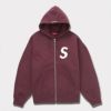 Supreme シュプリーム 2024AW S Logo Zip Up Hooded Sweatshirt Sロゴジップアップフードパーカー マルーン