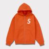 Supreme シュプリーム 2024AW S Logo Zip Up Hooded Sweatshirt Sロゴジップアップフードパーカー ブライトオレンジ