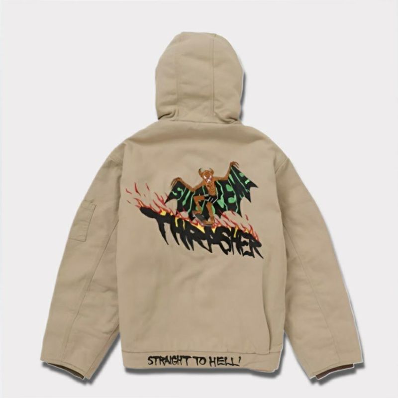 Supreme シュプリーム 2024AW Thrasher Hooded Work Jacket　スラッシャーフードワークジャケット タン