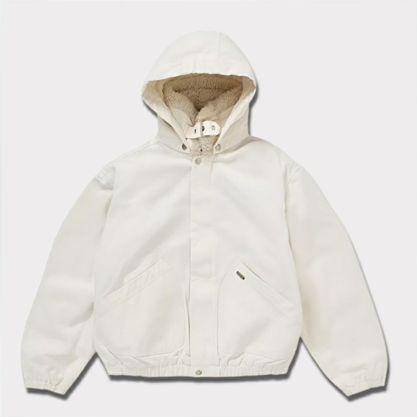 Supreme シュプリーム 2024AW Faux Shearling Lined Bomber Jacket　フォークスシアリングラインドボンバージャケット ホワイト　白