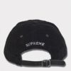 Supreme シュプリーム 2024AW Corduroy S Logo 6-Panel Cap コーデュロイSロゴ6パネルキャップ ブラック　黒