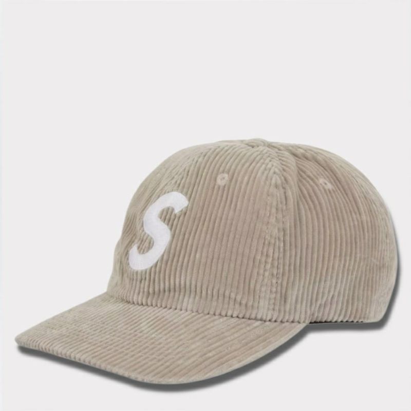 Supreme シュプリーム 2024AW Corduroy S Logo 6-Panel Cap コーデュロイSロゴ6パネルキャップ ストーン