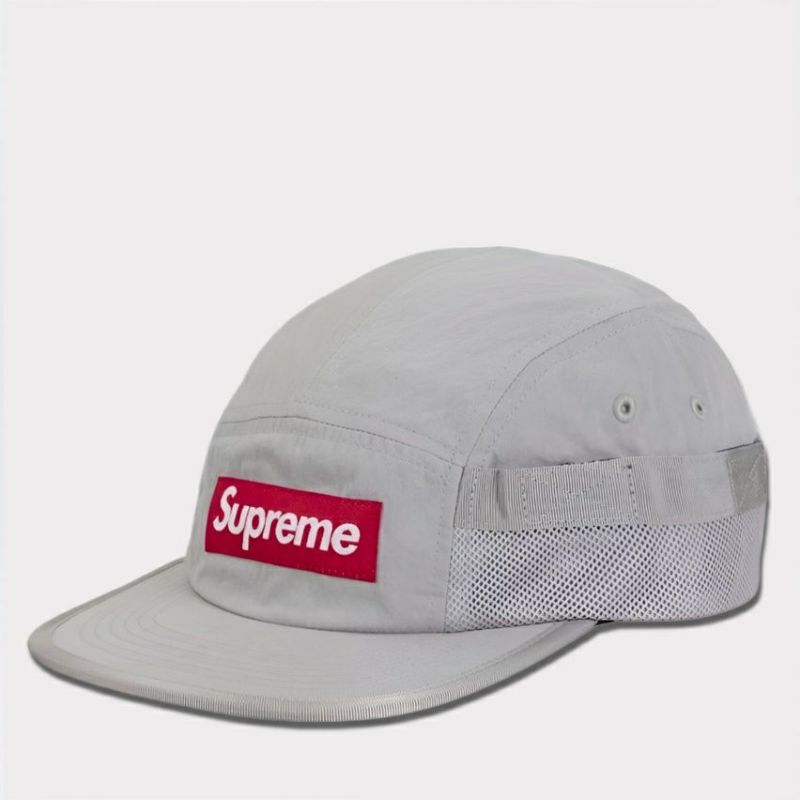 Supreme シュプリーム 2024AW Mesh Pocket Camp Cap メッシュポケットキャンプキャップ シルバー