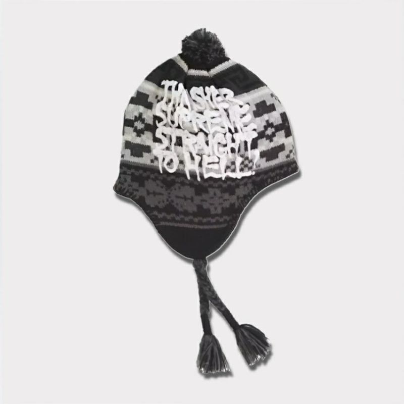 Supreme シュプリーム 2024AW Thrasher Earflap Beanie スラッシャーイヤーフラップビーニー ニット帽 ブラック 黒