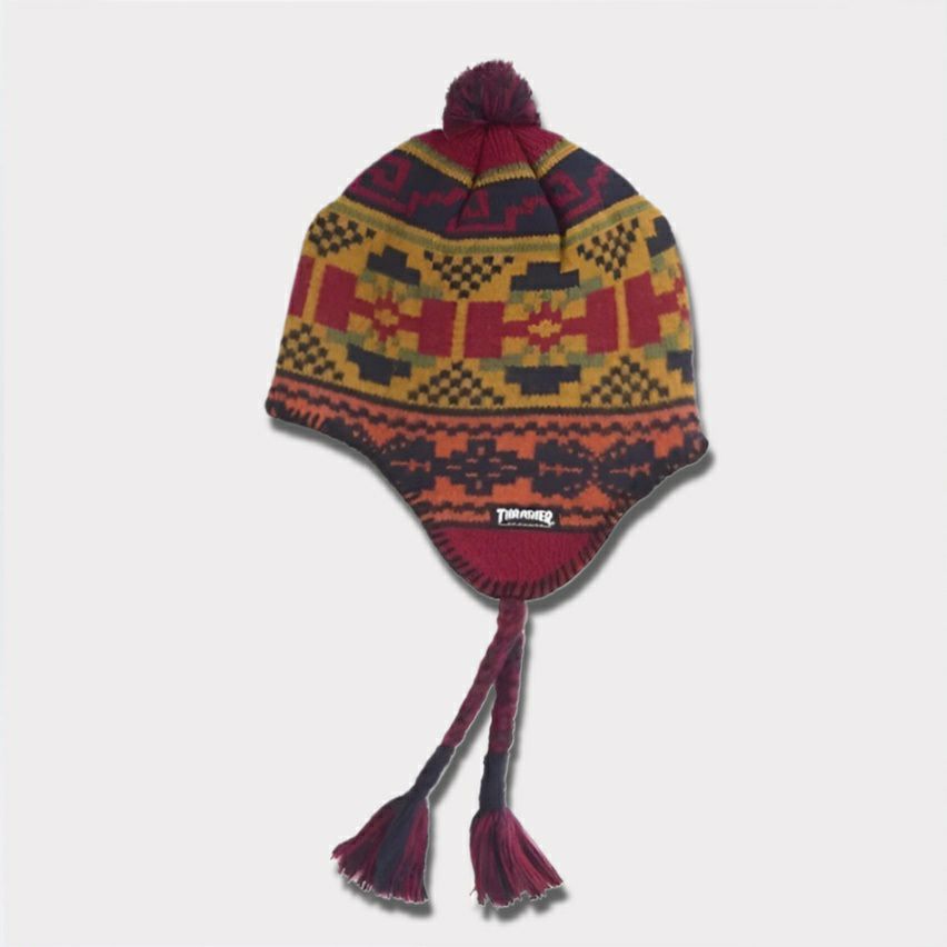 Supreme シュプリーム 2024AW Thrasher Earflap Beanie スラッシャーイヤーフラップビーニー ニット帽 レッド 赤