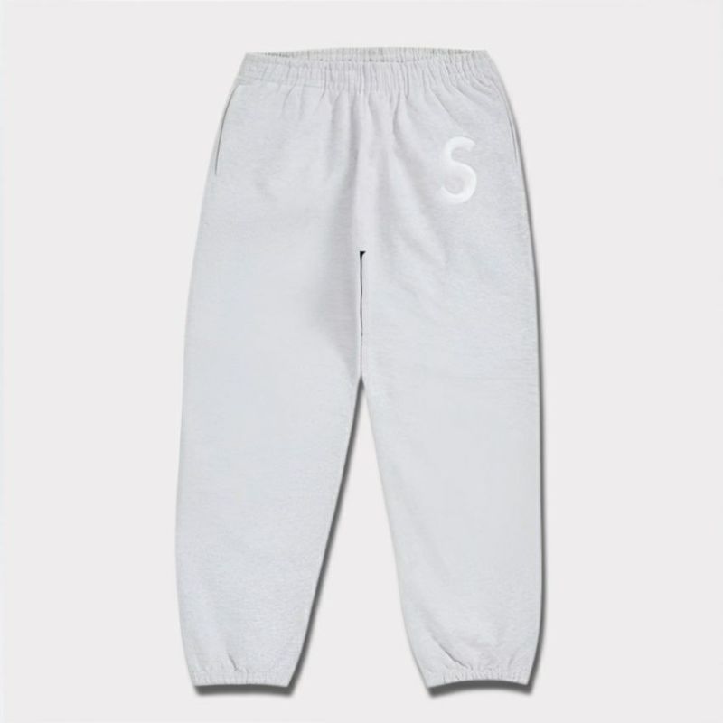 Supreme シュプリーム 2024AW S Logo Sweatpant Sロゴスウェットパンツ ブラック　アッシュグレー