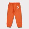 Supreme シュプリーム 2024AW S Logo Sweatpant Sロゴスウェットパンツ ブラック　オレンジ