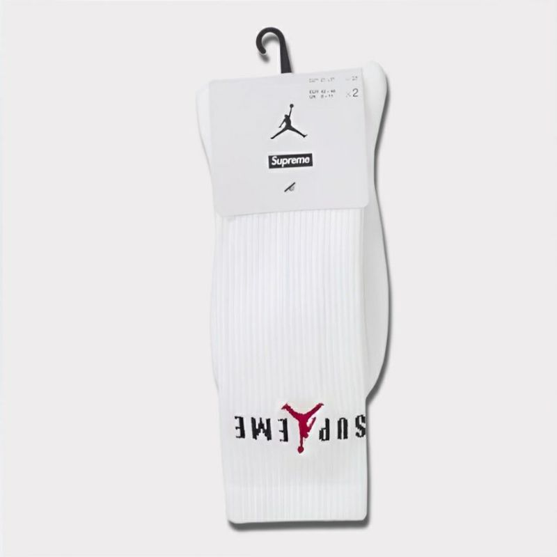 Supreme シュプリーム 2024AW Jordan Crew Socks (2pack) ジョーダンクルーソックス(2パック) ホワイト 白