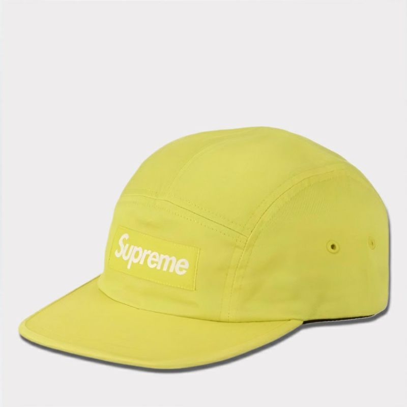 Supreme シュプリーム 2024AW Washed Chino Twill Camp Cap ウォッシュチノツイルキャンプキャップ　イエロー