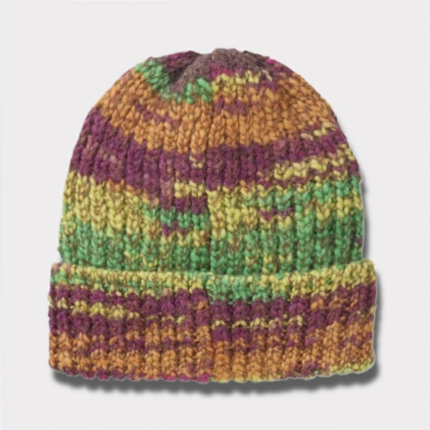 Supreme シュプリーム 2024AW Space Dye Stripe Beanie スペースダイストライプビーニー ニット帽 ブラウン 茶