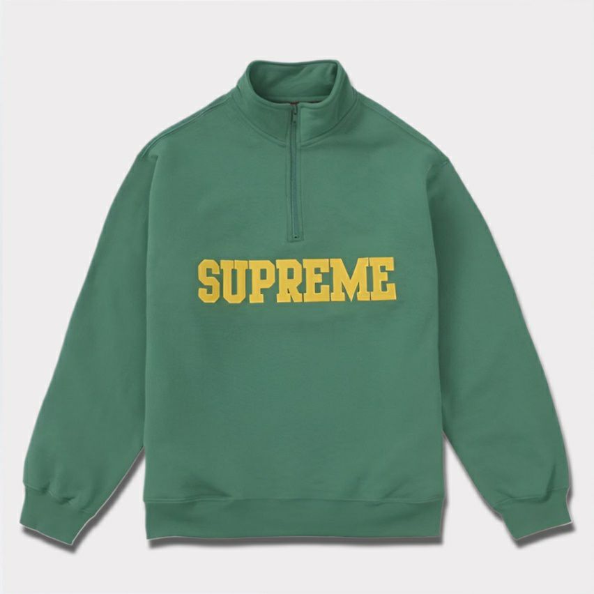 Supreme シュプリーム 2024AW Collegiate Half Zip Pullover カレッジエイトハーフジッププルオーバー  ライトパイン