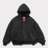 Supreme シュプリーム 2024AW The North Face Down Zip Up Hooded Sweatshirt ノースフェイスダウンジップアップフードパーカー ブラック 黒