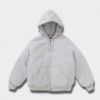 Supreme シュプリーム 2024AW The North Face Down Zip Up Hooded Sweatshirt ノースフェイスダウンジップアップフードパーカー ヘザーグレー　灰