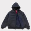 Supreme シュプリーム 2024AW The North Face Down Zip Up Hooded Sweatshirt ノースフェイスダウンジップアップフードパーカー ネイビー 紺