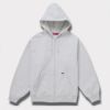 Supreme シュプリーム 2024AW Work Zip Up Hooded Sweatshirt ワークジップアップフードパーカー アッシュグレー 灰