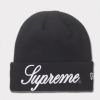  Supreme シュプリーム 2024AW New Era Script Beanie ニューエラスクリプトビーニー ニット帽 ブラック 黒