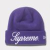 Supreme シュプリーム 2024AW New Era Script Beanie ニューエラスクリプトビーニー ニット帽　パープル　紫