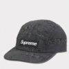 Supreme シュプリーム 2024AW Lasered Deniml Camp Cap レーザーデニムキャンプキャップ ブラック 黒