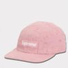 Supreme シュプリーム 2024AW Lasered Deniml Camp Cap レーザーデニムキャンプキャップ ピンク