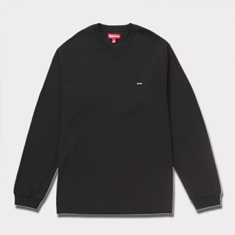Supreme シュプリーム 2024AW Small Box L/S Tee スモールボックスロングスリーブTシャツ ブラック 黒