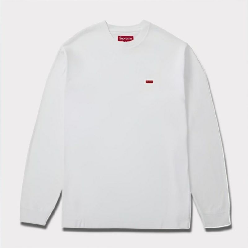 Supreme シュプリーム 2024AW Small Box L/S Tee スモールボックスロングスリーブTシャツ ホワイト 白