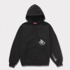 Supreme シュプリーム 2024AW Wild Embroidered Hooded Sweatshirt ワイルドエンブロイダードフードパーカー ブラック 黒