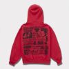 Supreme シュプリーム 2024AW Wild Embroidered Hooded Sweatshirt ワイルドエンブロイダードフードパーカー バーントレッド