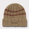 Supreme シュプリーム 2024AW Brushed Stripe Beanie ブラッシュストライプビーニー ニット帽 タン