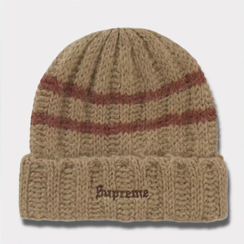 Supreme シュプリーム 2024AW Brushed Stripe Beanie ブラッシュ 