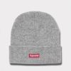 Supreme シュプリーム 2024AW Mohair Beanie モヘアビーニー ニット帽 ヘザーグレー　灰