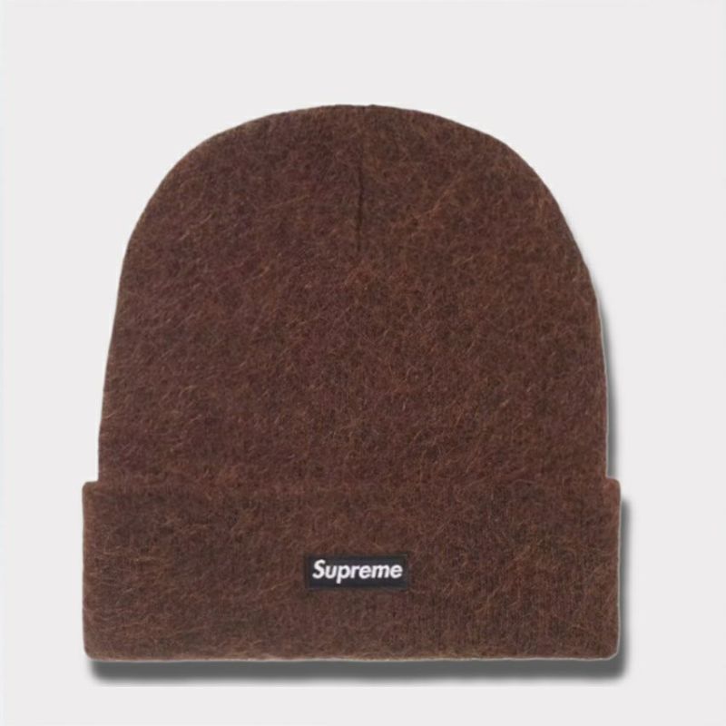 Supreme シュプリーム 2024AW Mohair Beanie モヘアビーニー ニット帽 ダークブラウン 茶