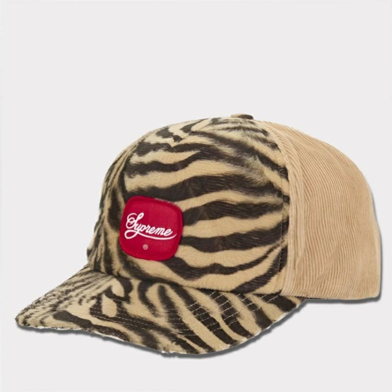 Supreme シュプリーム 2024AW Tiger 5Panel Cap タイガー5パネルコ－デュロイキャップ タン