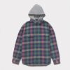 Supreme シュプリーム 2024AW Waffle Plaid Hooded Shirt ワッフルプレイドフードシャツ マルチカラー