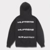 Supreme シュプリーム 2024AW AOI Stacked Hooded Sweatshirt アオイスタックフードパーカー ブラック 黒