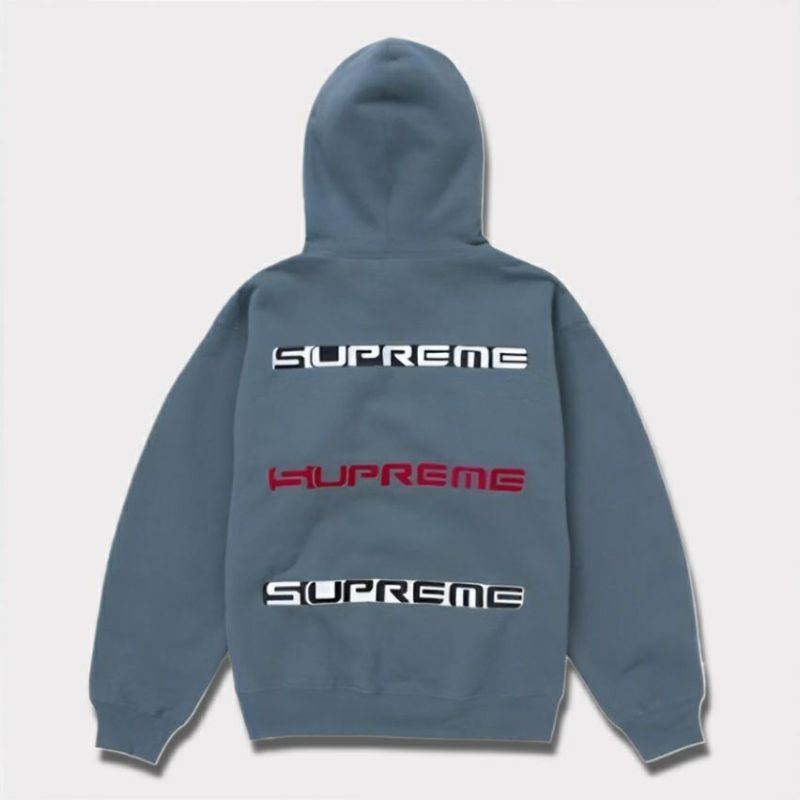 Supreme シュプリーム 2024AW AOI Stacked Hooded Sweatshirt アオイスタックフードパーカー スレート