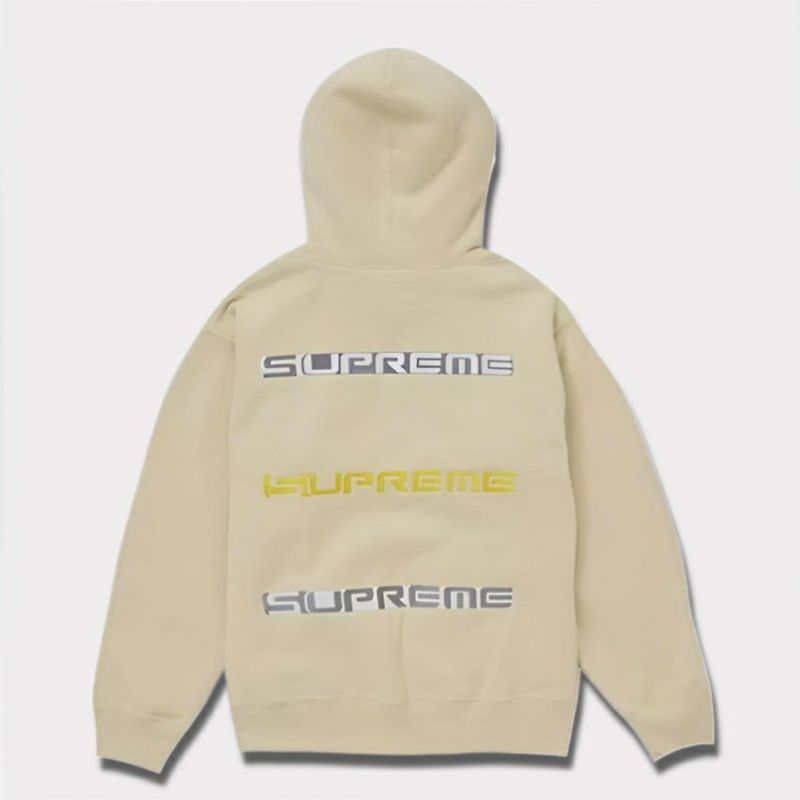 Supreme シュプリーム 2024AW AOI Stacked Hooded Sweatshirt アオイスタックフードパーカー ペイルイエロー