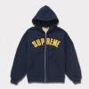 Supreme シュプリーム 2024AW Arc Thermal Lined Zip Up Hooded Sweatshirt アークサーマルラインジップアップフードパーカー ネイビー 紺