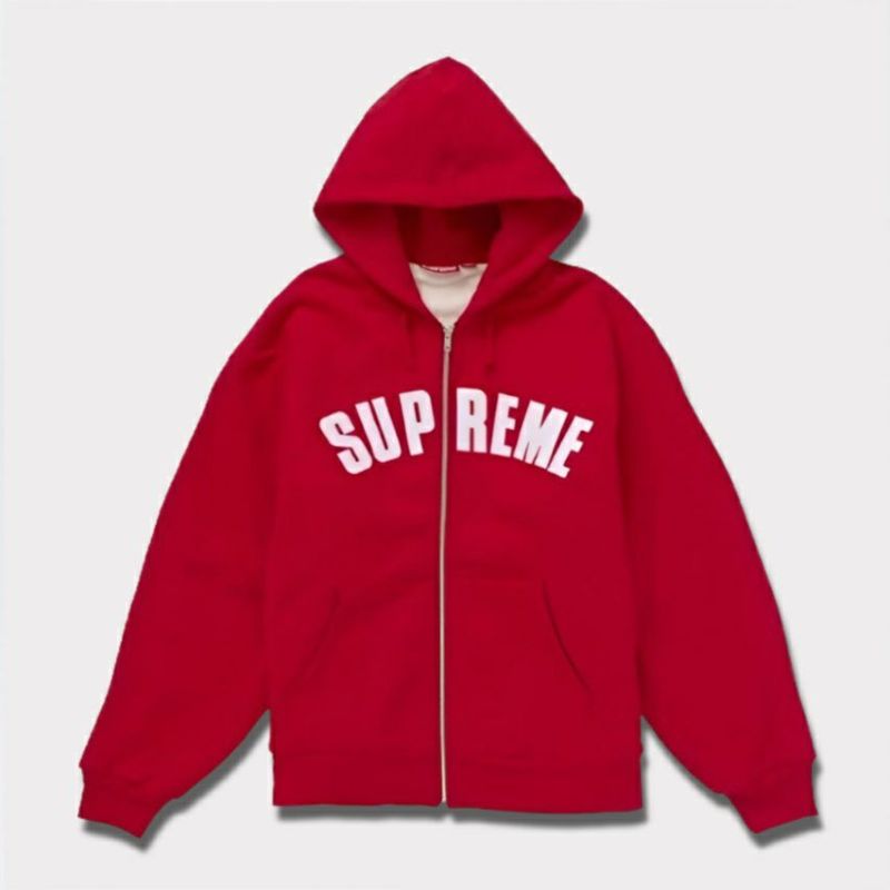 Supreme シュプリーム 2024AW Arc Thermal Lined Zip Up Hooded Sweatshirt アークサーマルラインジップアップフードパーカー レッド 赤