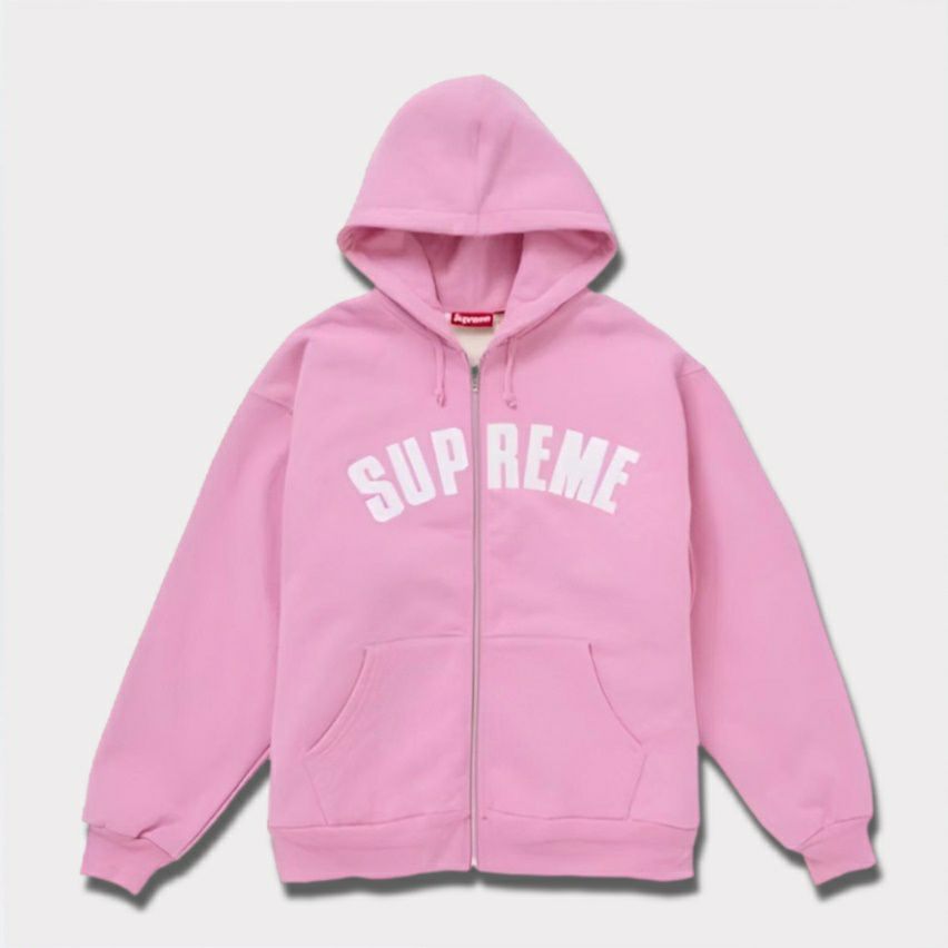 Supreme シュプリーム 2024AW Arc Thermal Lined Zip Up Hooded Sweatshirt アークサーマルラインジップアップフードパーカー ピンク