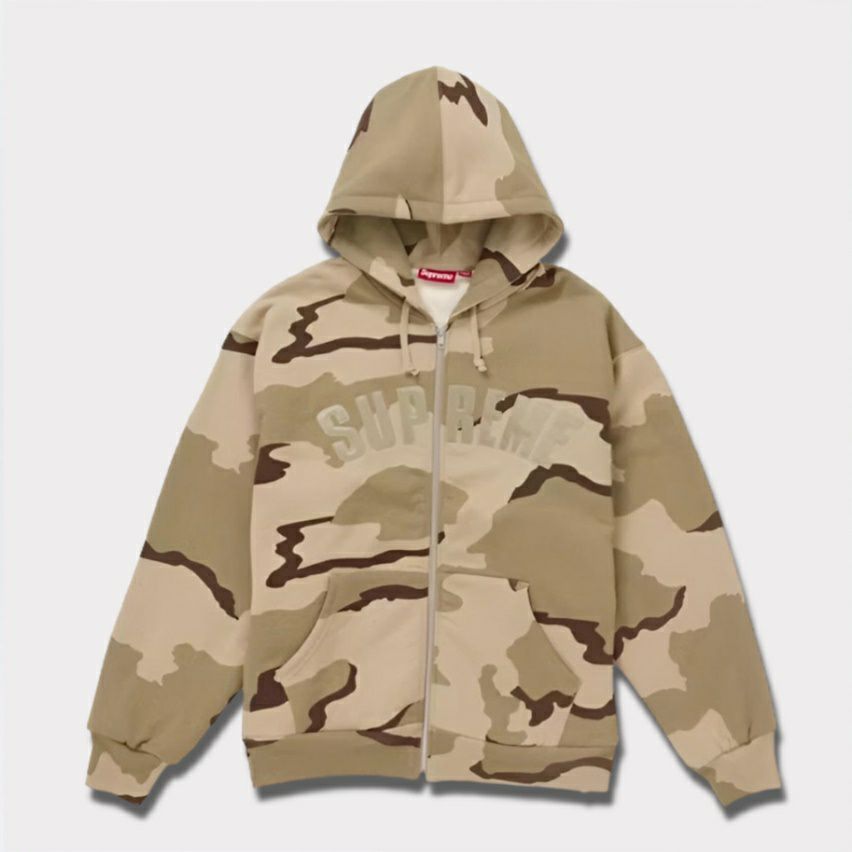 Supreme シュプリーム 2024AW Arc Thermal Lined Zip Up Hooded Sweatshirt アークサーマルラインジップアップフードパーカー デザートカモ
