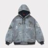 Supreme シュプリーム 2024AW HJR Trompe L'oeil Hooded Work Jacket HJRトロンプルイユフードワークジャケット ブルー　青